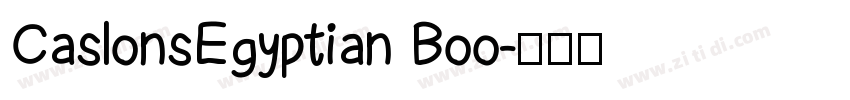 CaslonsEgyptian Boo字体转换